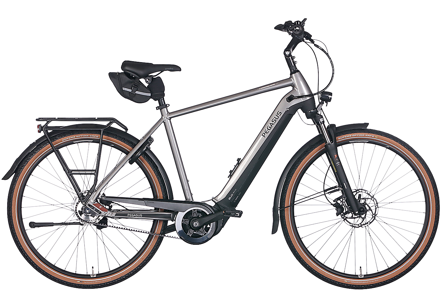 E-Bike Cityrad Pegasus Premio Evo 5F Belt Limited 750 Wh Herren silber 2024 50 cm