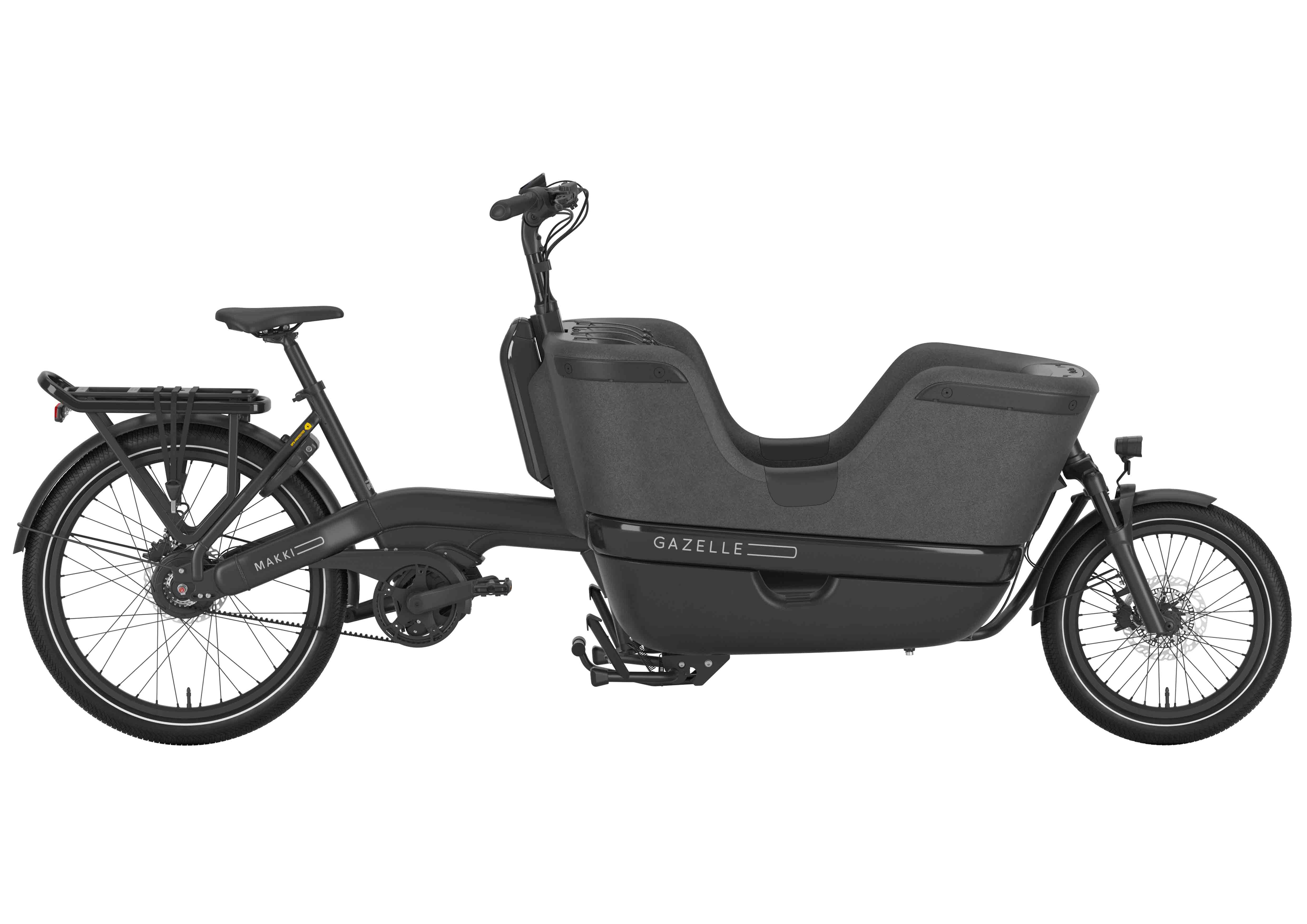E-Bike Lastenrad Gazelle Makki Travel 800 Wh schwarz 2024/2025 49 cm