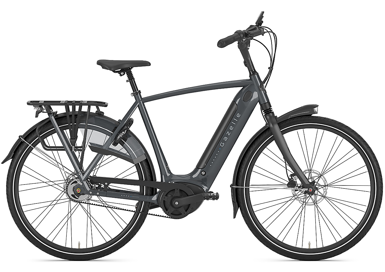 E-Bike Gazelle Grenoble C5 HMB 500 Wh Herren grau 2024 57 cm