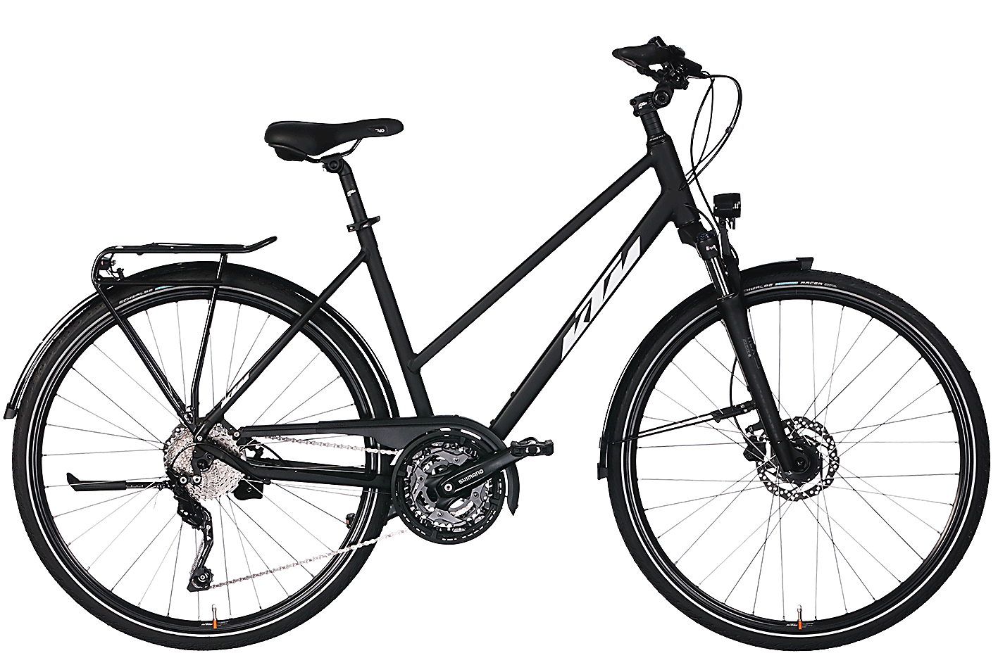 Trekkingrad KTM Veneto Disc 30 Damen Trapez schwarz 2024 56 cm