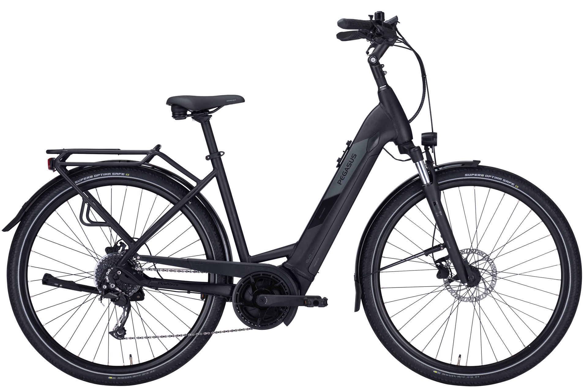 E-Bike Pegasus Solero Evo 9 500 Wh Damen schwarz 2024 45 cm