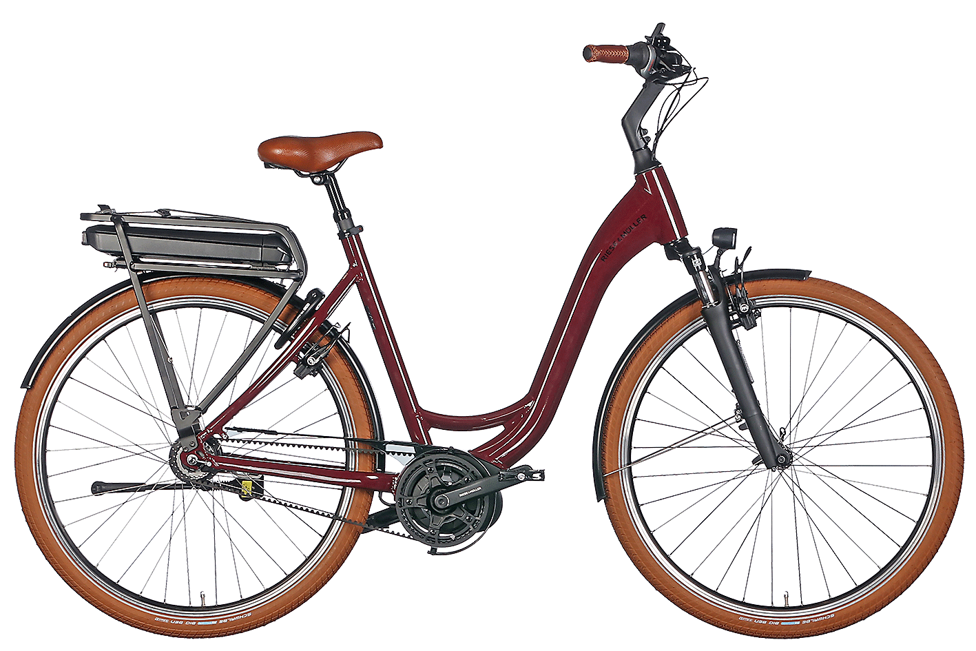 E-Bike Riese & Müller Swing4 Rücktritt 500 Wh Damen rot 46 cm