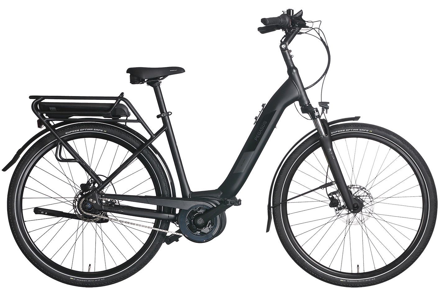E-Bike Pegasus Solero E8R Plus 500 Wh Damen schwarz 2024 55 cm
