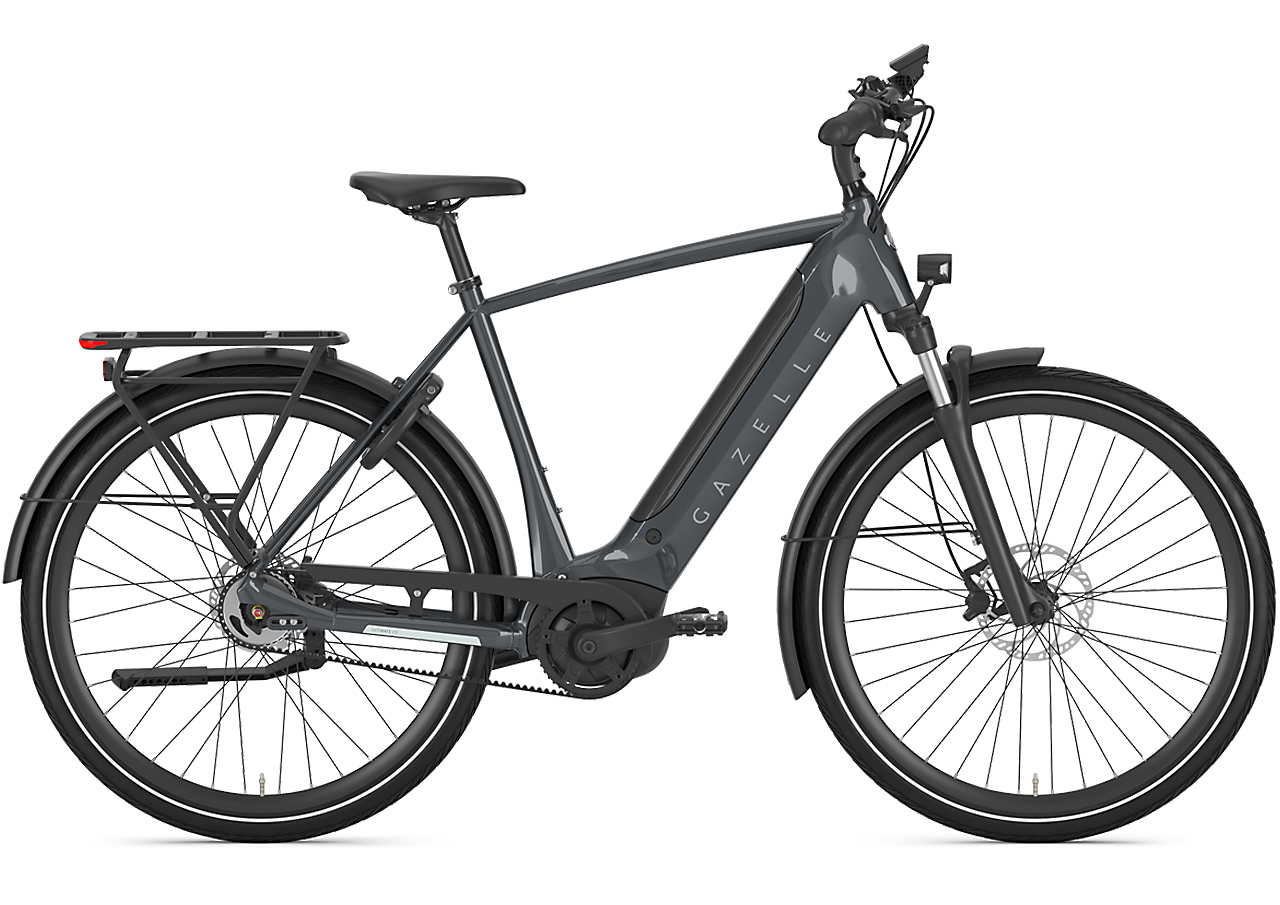E-Bike Hollandrad Gazelle Ultimate C5 HMB 625 Wh Herren grau 2025 57 cm