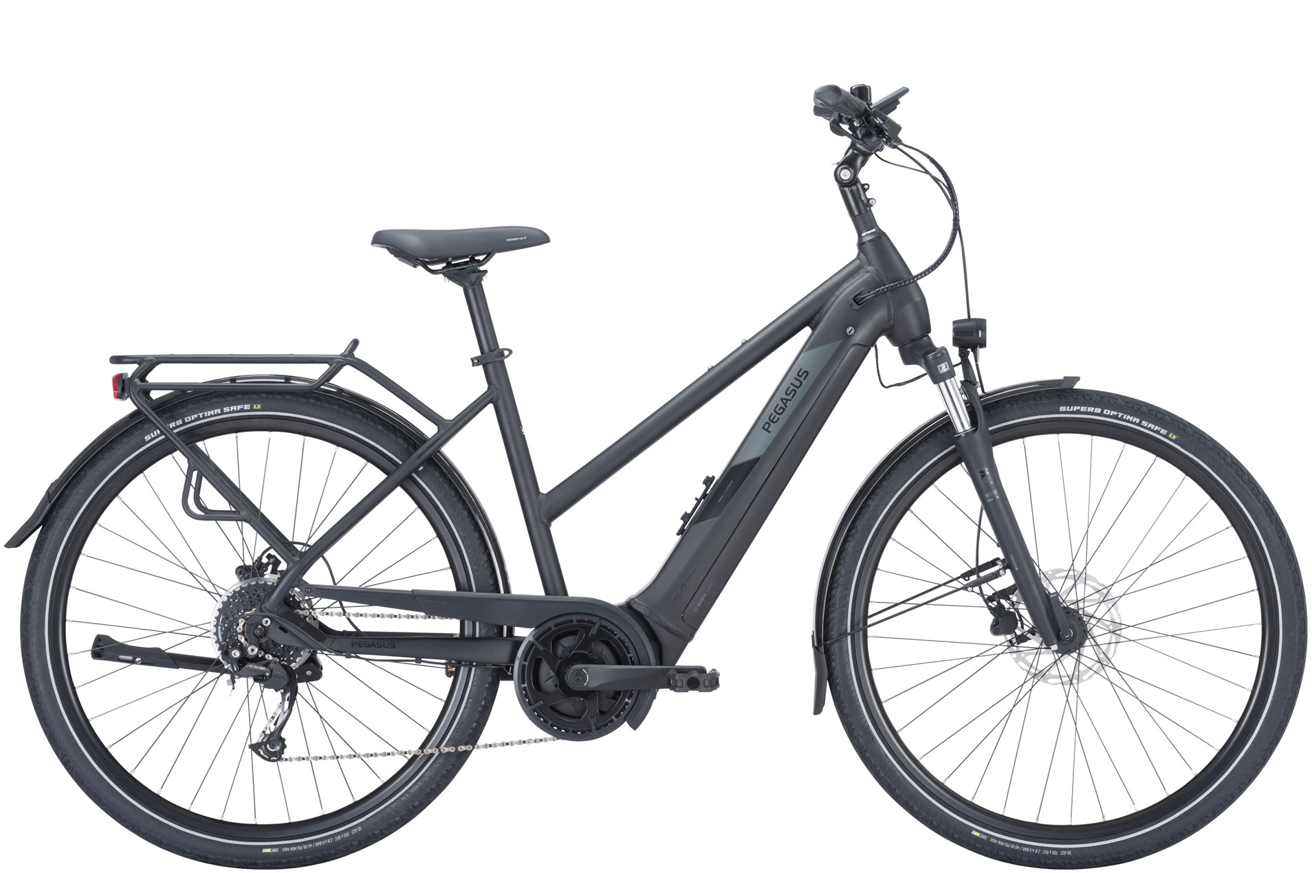 E-Bike Pegasus Solero Evo 9 625 Wh Damen Trapez schwarz 2024 45 cm