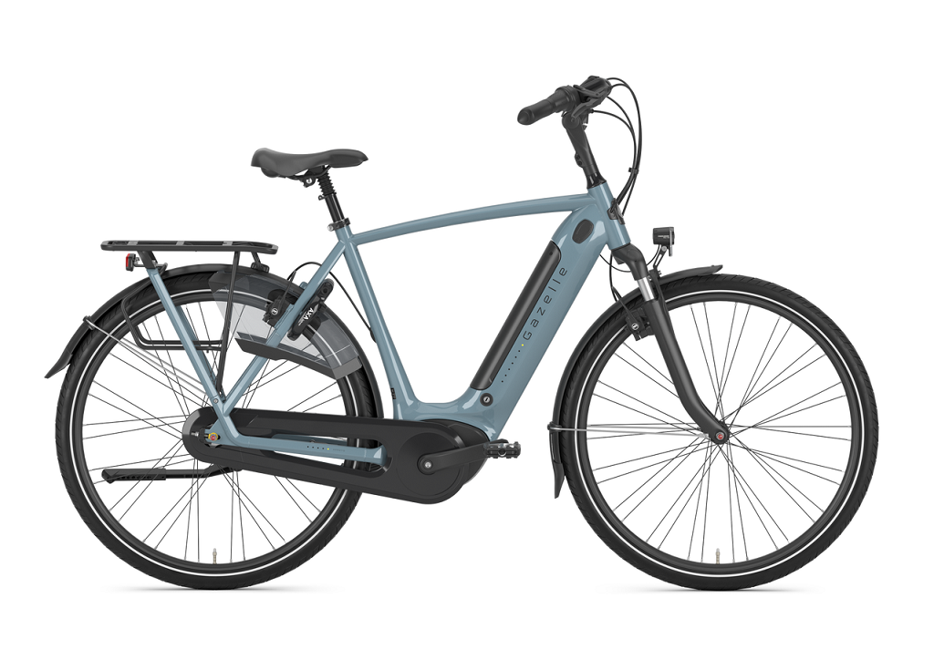 E-Bike Hollandrad Gazelle Arroyo C7+ HMB Elite 500 Wh Herren grau 2024 57 cm
